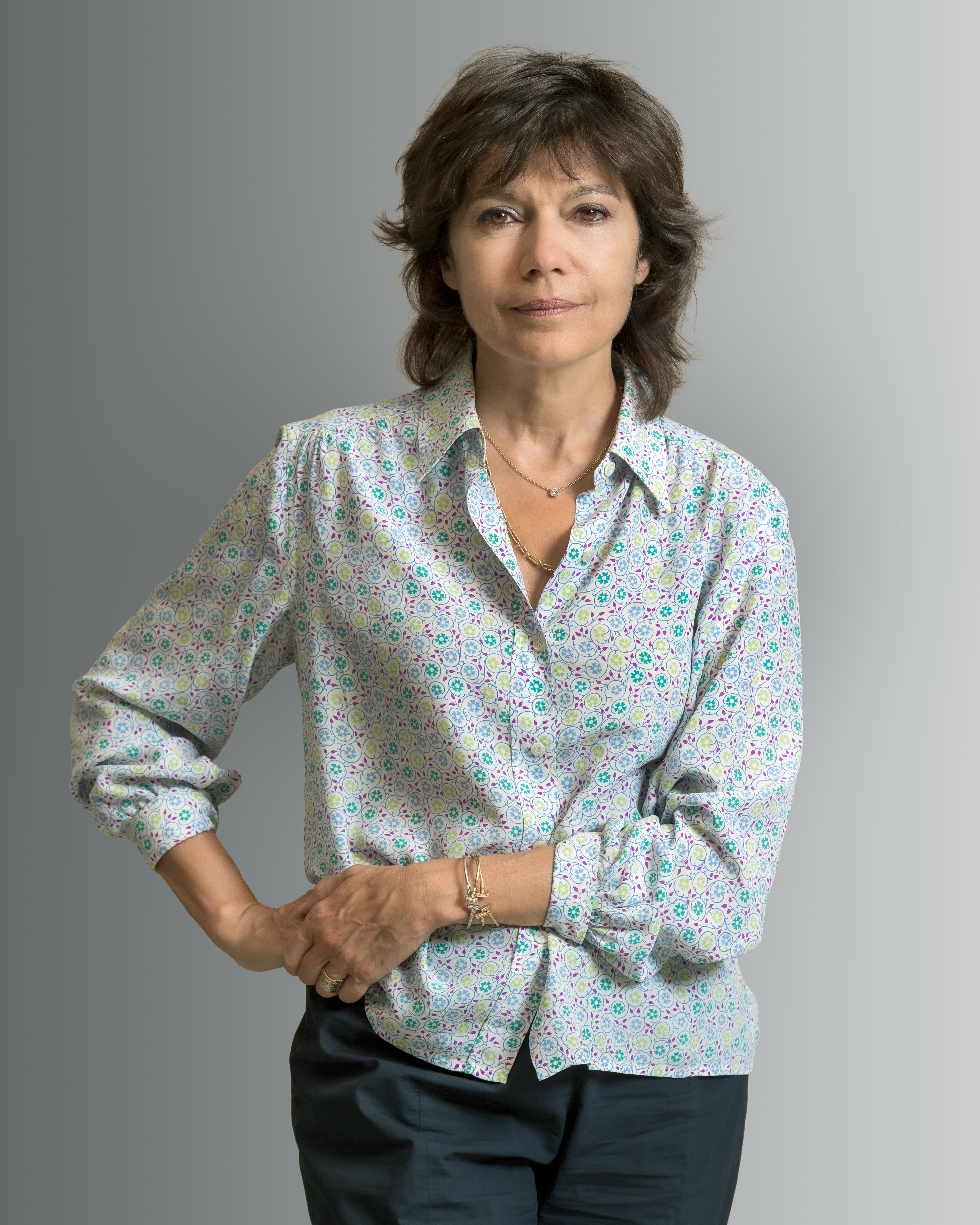 Portrait de Nathalie Obadia, galeriste spécialisée en art contemporain.